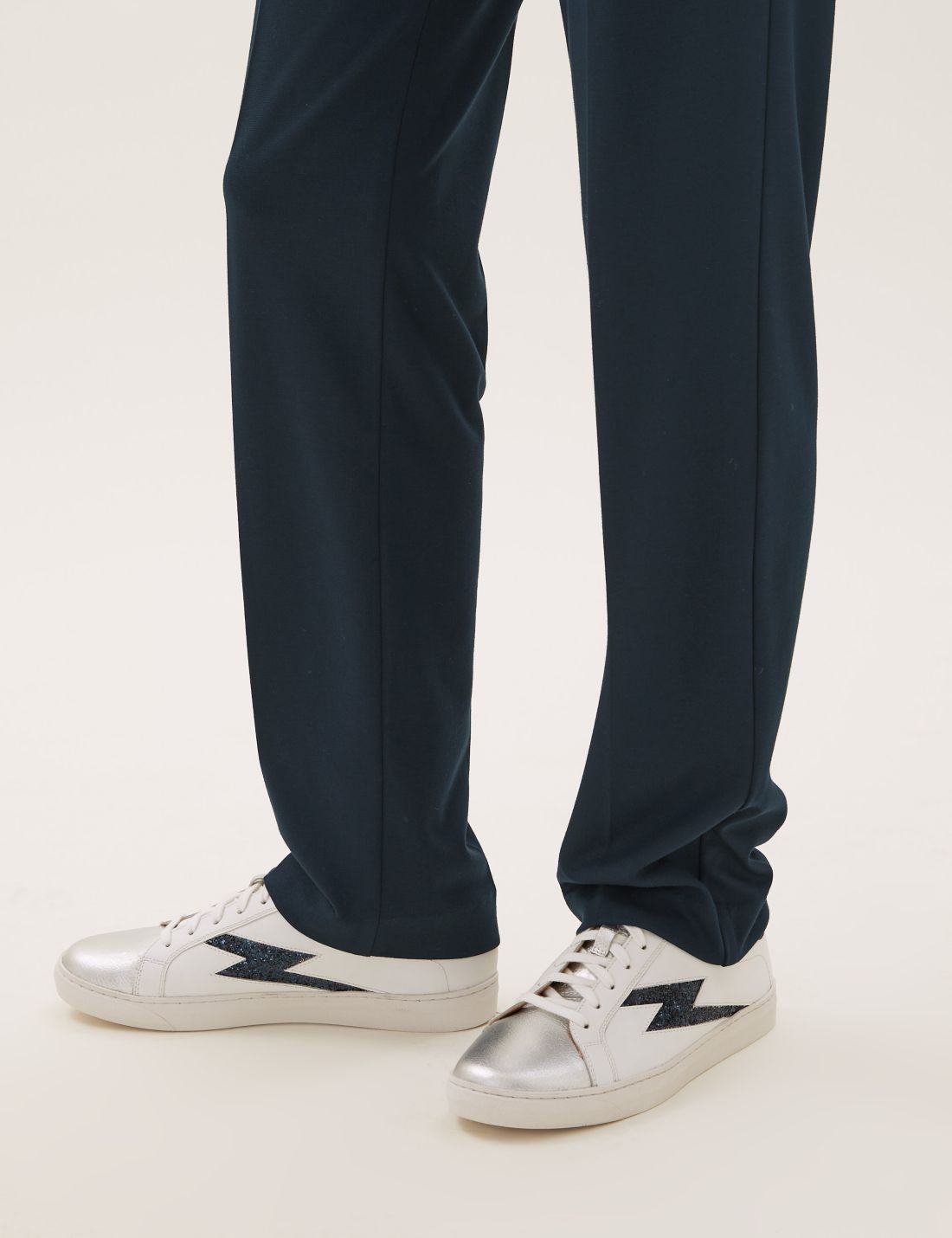 Straight Leg Örme Pantolon