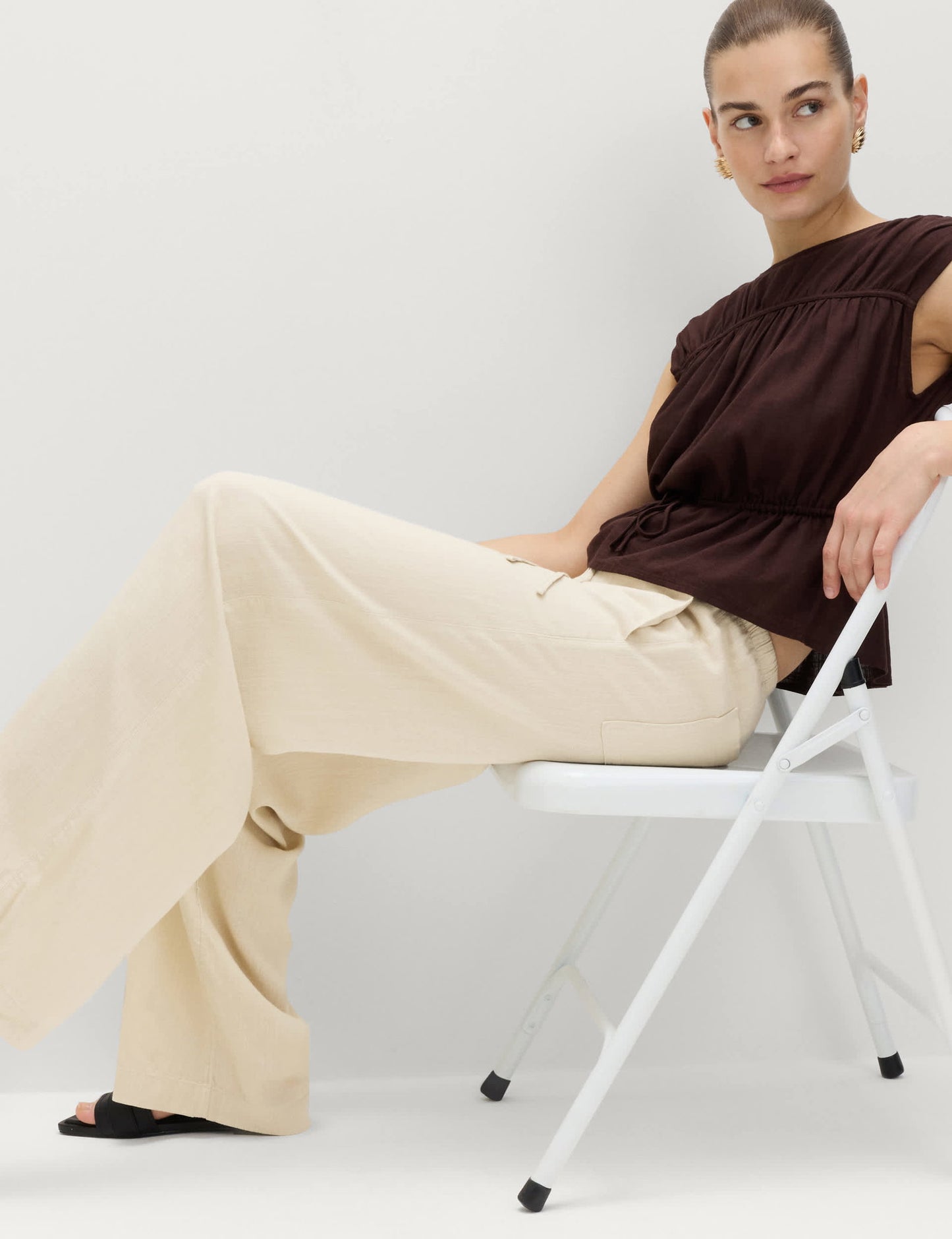 Keten Karışımlı Pantolon