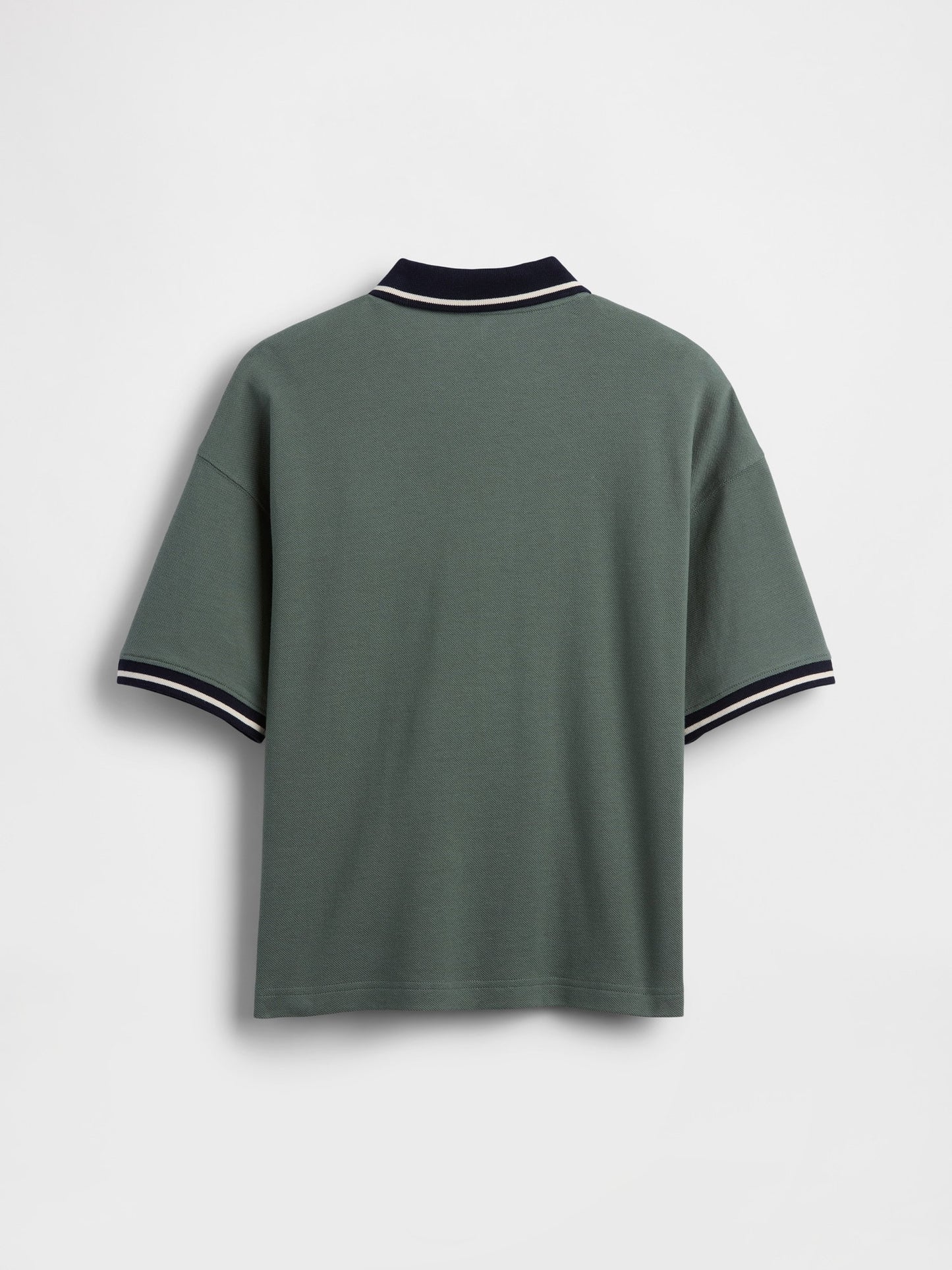 Yeşil Oversized Gap Logo Pique Polo T-shirt