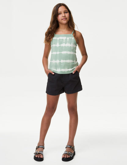 Batik Desenli Askılı T-shirt (6-16 Yaş)