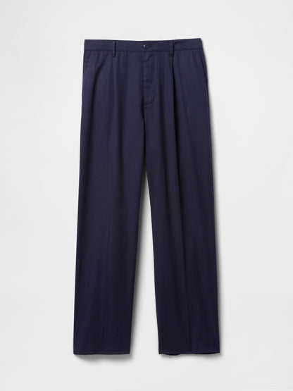 Lacivert Ultrasoft Pileli Pantolon