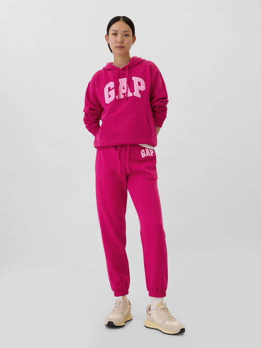 Pembe Gap Logo Fleece Jogger Eşofman Altı