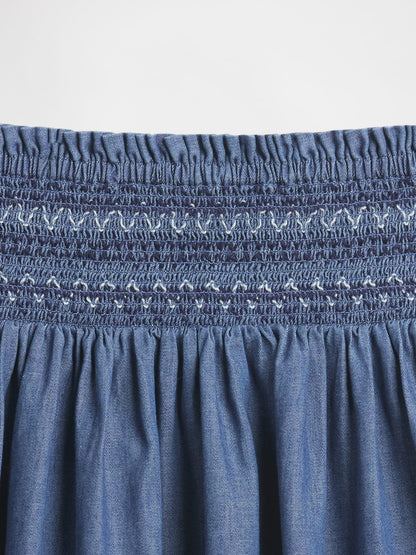 Mavi Relaxed Fit Smocked Etek