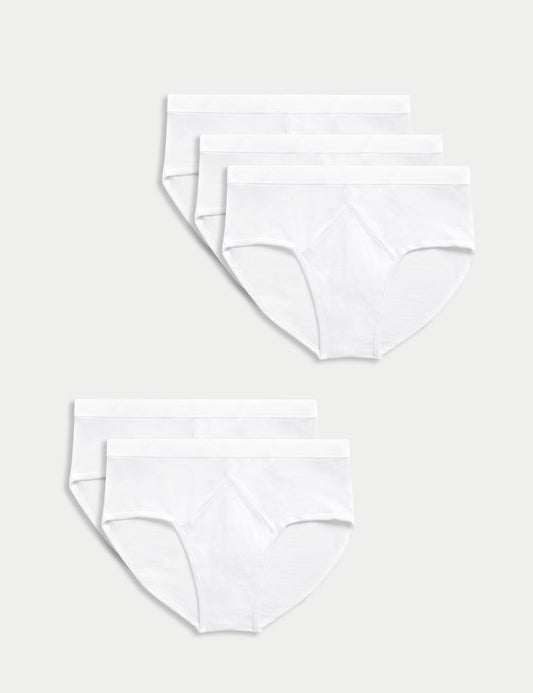 5’li Cotton Rich Cool & Fresh™ Regular Fit Erkek Brief Külot Seti