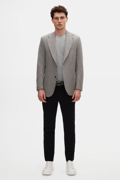 Damat Slim Fit Siyah Bi Strech Pamuklu Beli Içten Lastikli Chino Pantolon