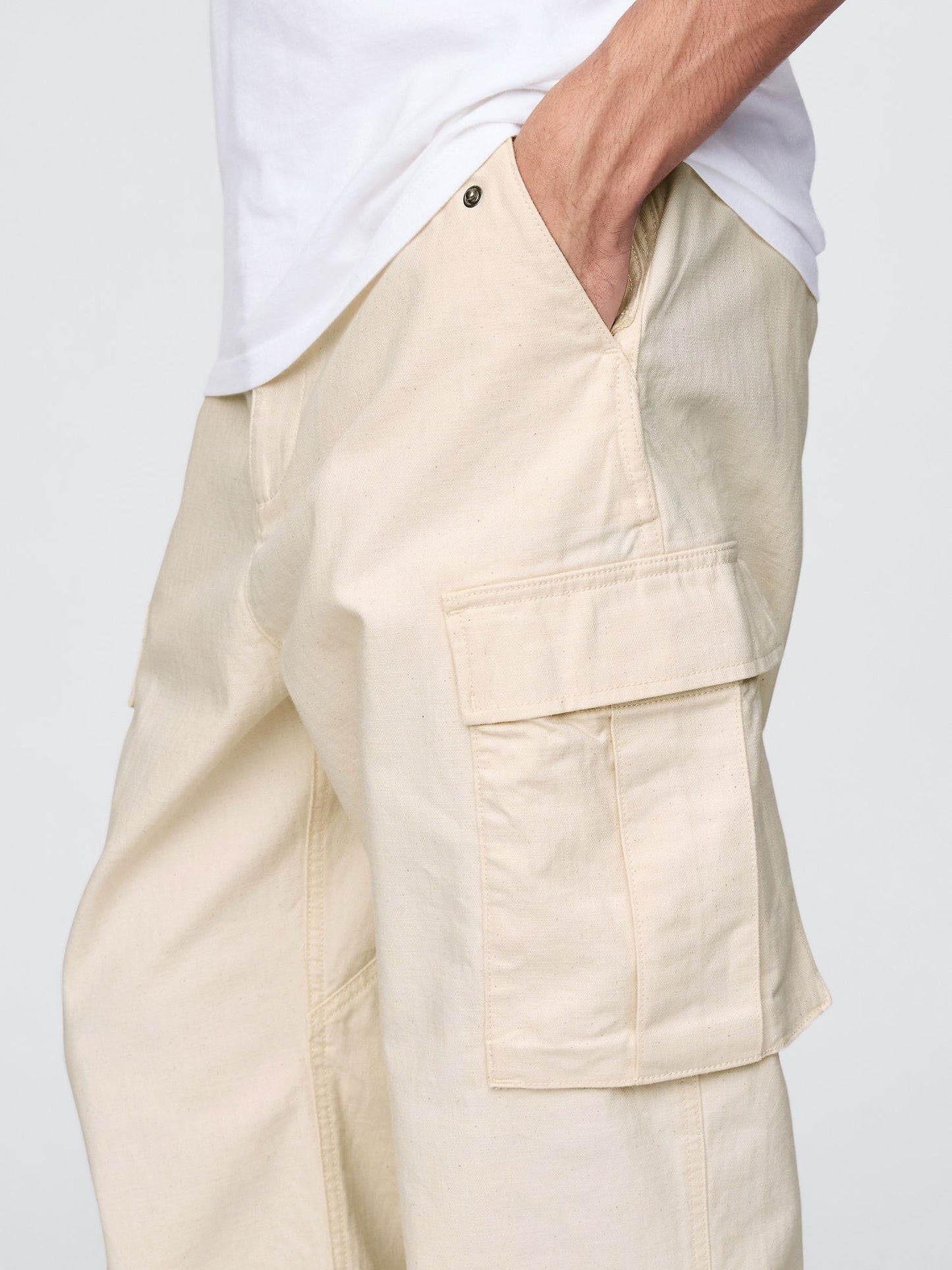 Bej Utility Kargo Pantolon