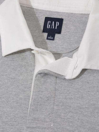 Gri Relaxed Rugby T-shirt