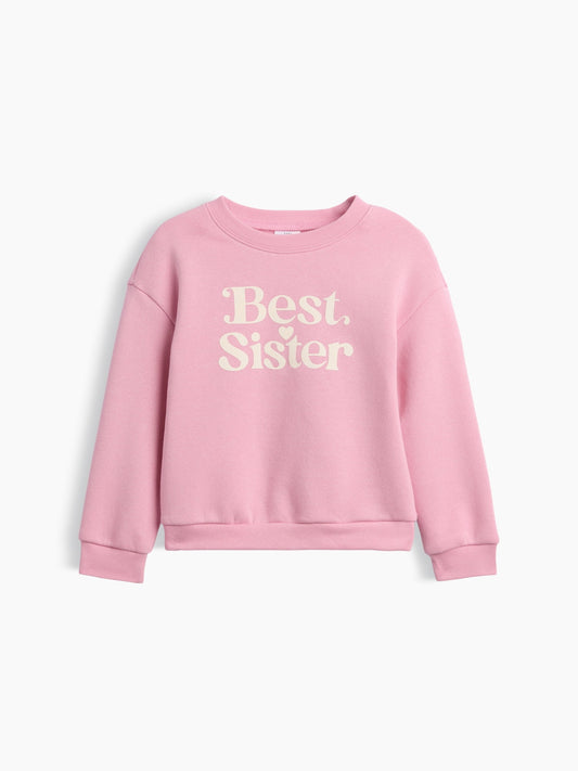 Pembe Bisiklet Yaka Sweatshirt
