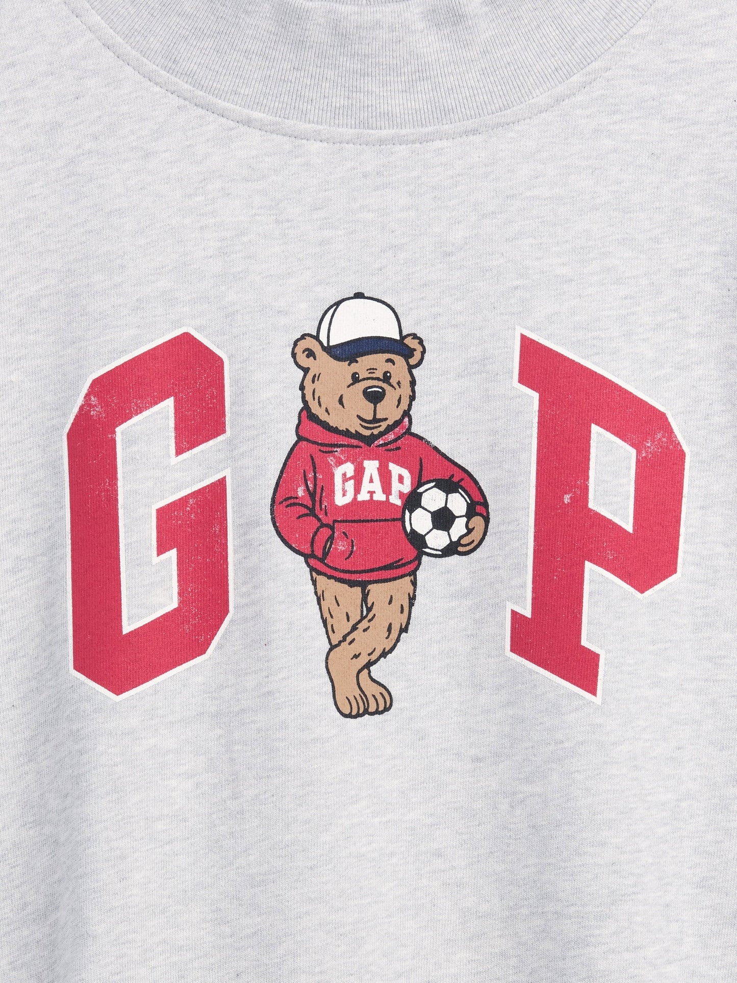 Açık Gri Fransız Havlu Kumaş Brannan Bear Logo Sweatshirt