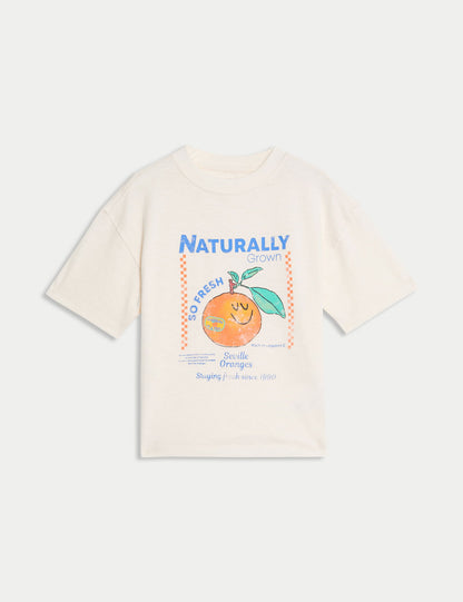 Pamuk Karışımlı T-shirt (2-8 Yaş)