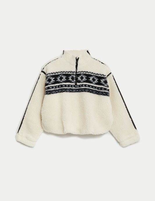 Desenli Borg Polar Sweatshirt
