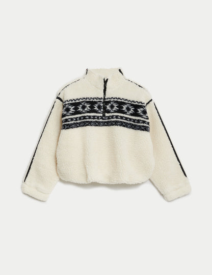 Desenli Borg Polar Sweatshirt