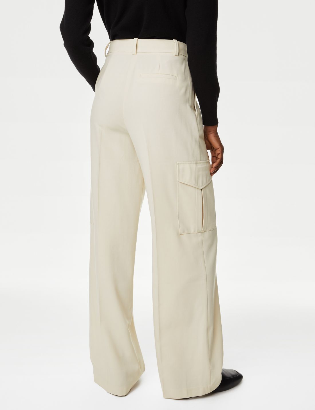 Regular Fit Wide Leg Kargo Pantolon