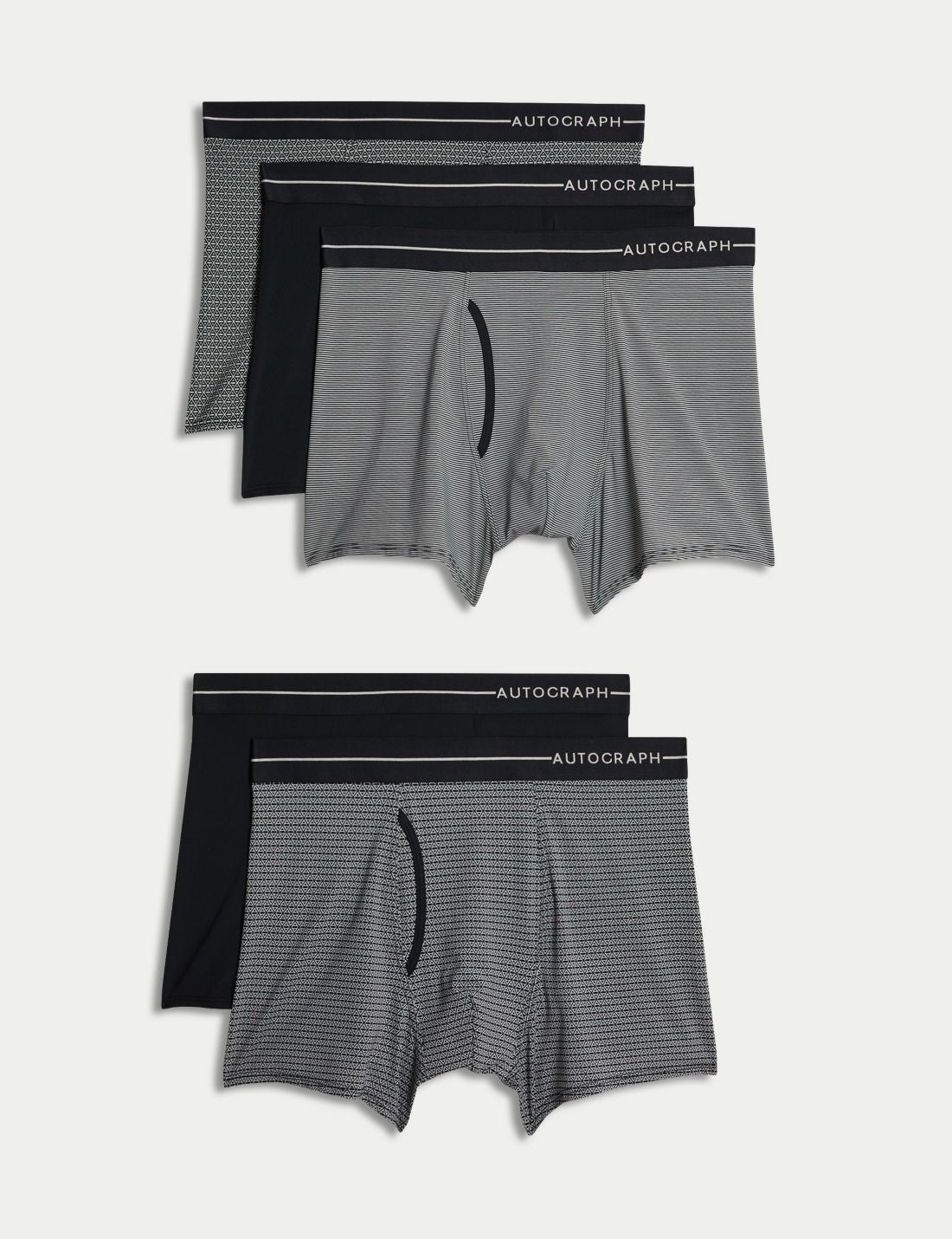 5'li Desenli Microskin Trunk Seti
