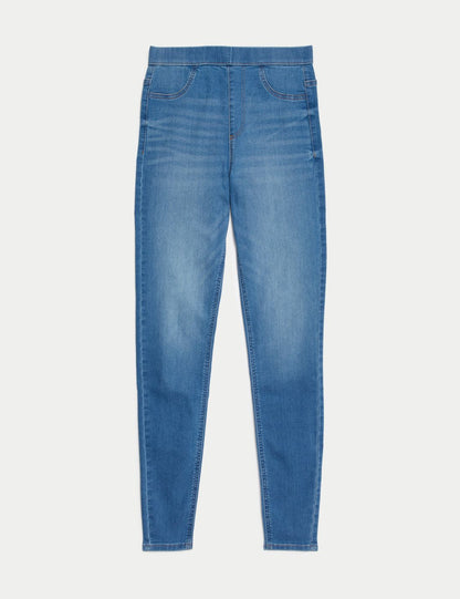 Yüksek Bel Jegging Jean Pantolon