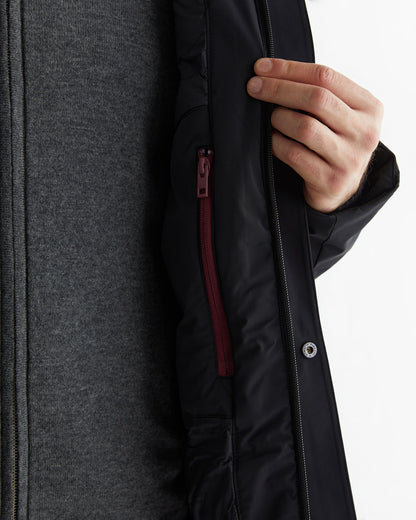 Gant Erkek Siyah Standart Fit Kapüşonlu Mont