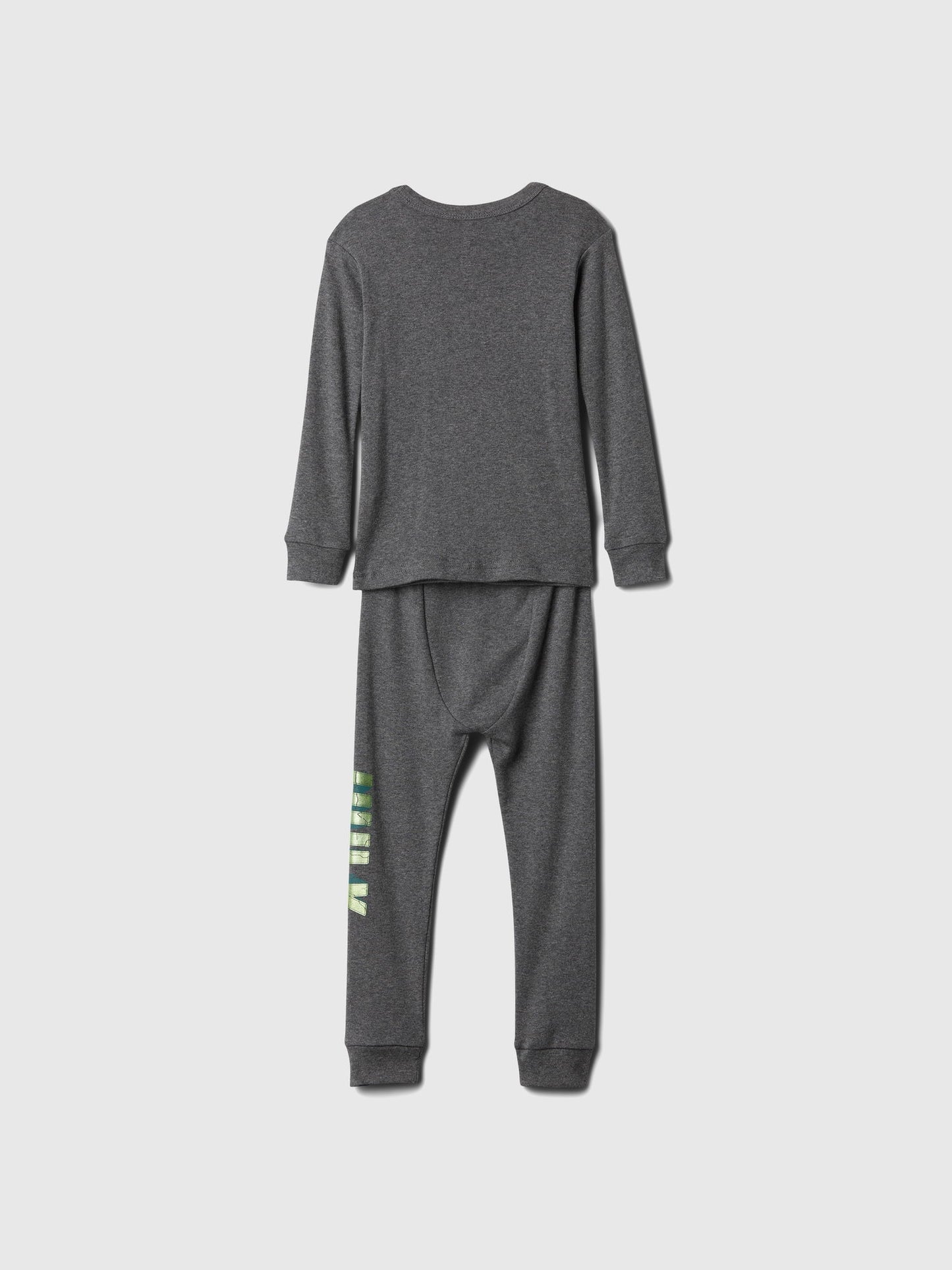 Koyu Gri Organik Pamuk Marvel Grafikli Pijama Takımı