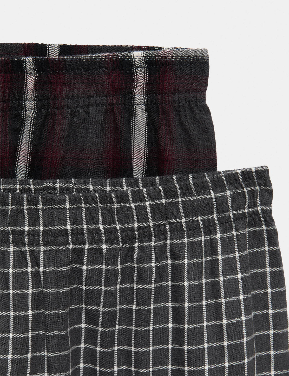 2'li Saf Pamuklu Ekose Çocuk Pijama Takımı