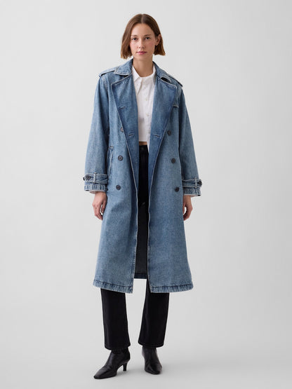 Mavi Longline Icon Denim Trençkot