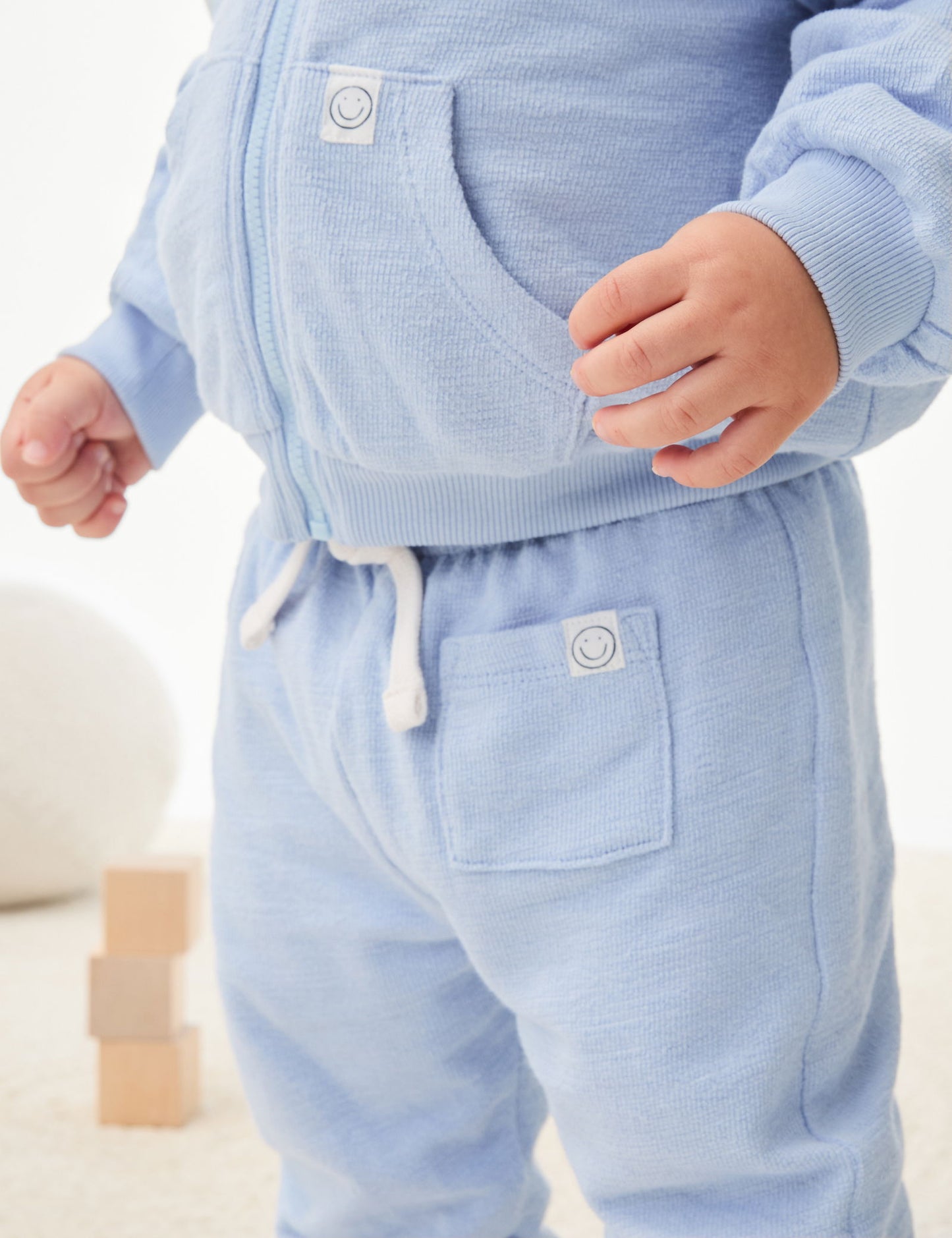 Saf Pamuk Jogger Pantolon (0-6 Yaş)