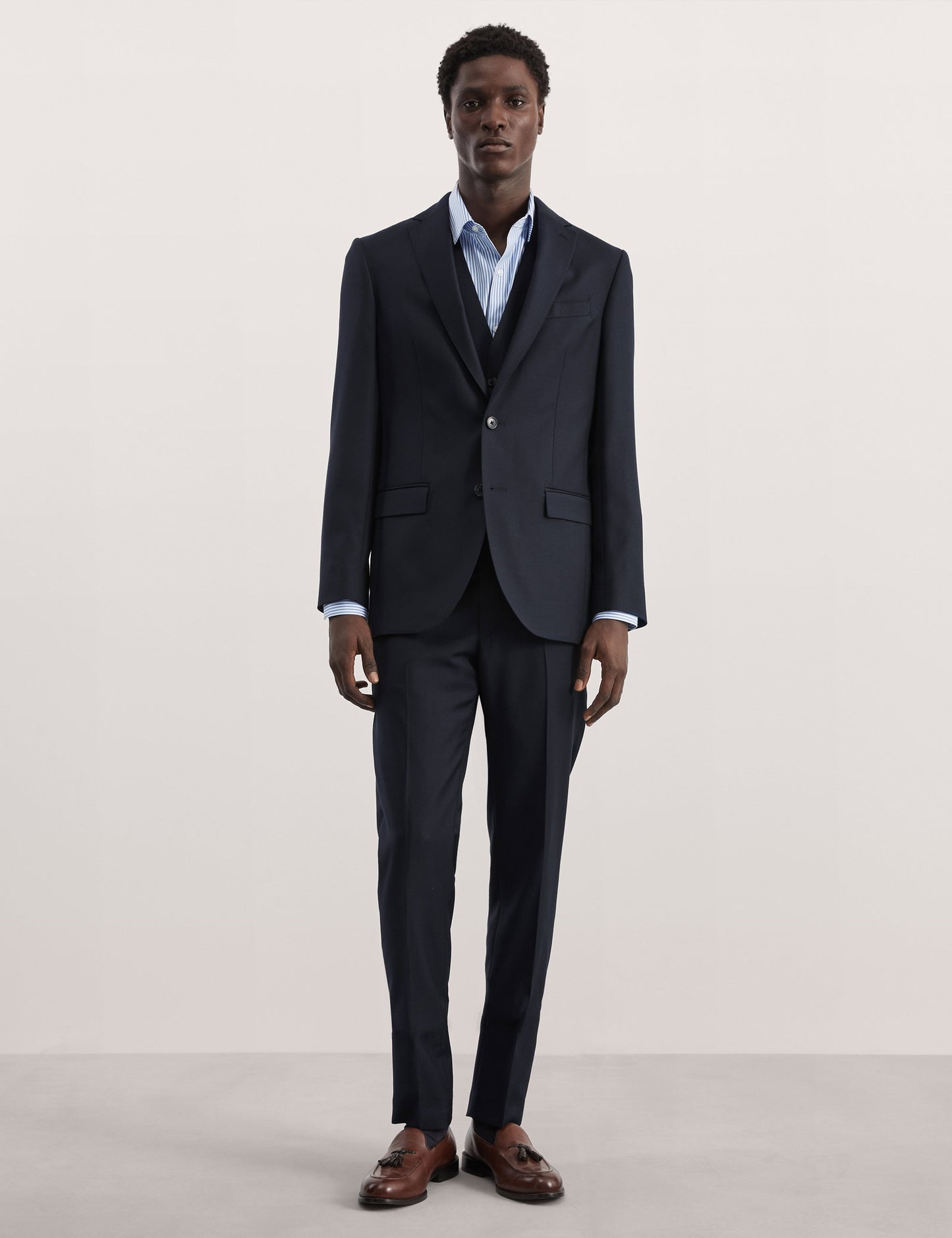 Tailored Fit Klasik Saf Yün Ceket