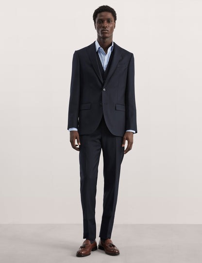 Tailored Fit Klasik Saf Yün Ceket