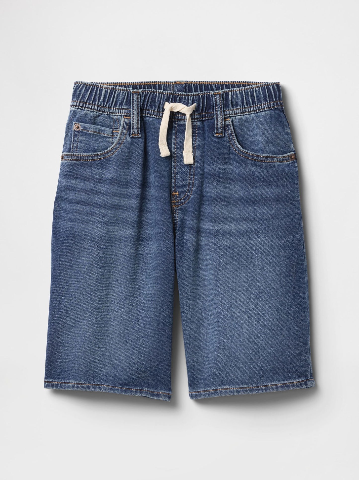 Lacivert Pull-on Sweatpant Jean Şort