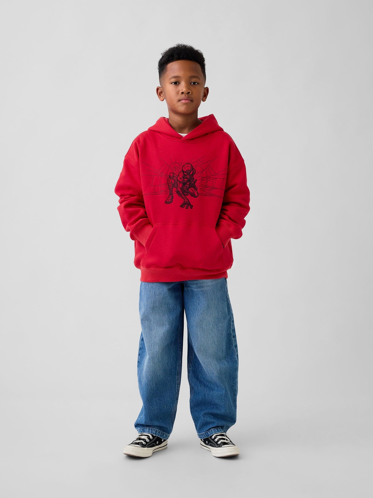 Kırmızı Marvel Vintagesoft Sweatshirt