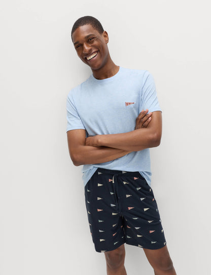 Desenli Pamuklu Pijama Takımı