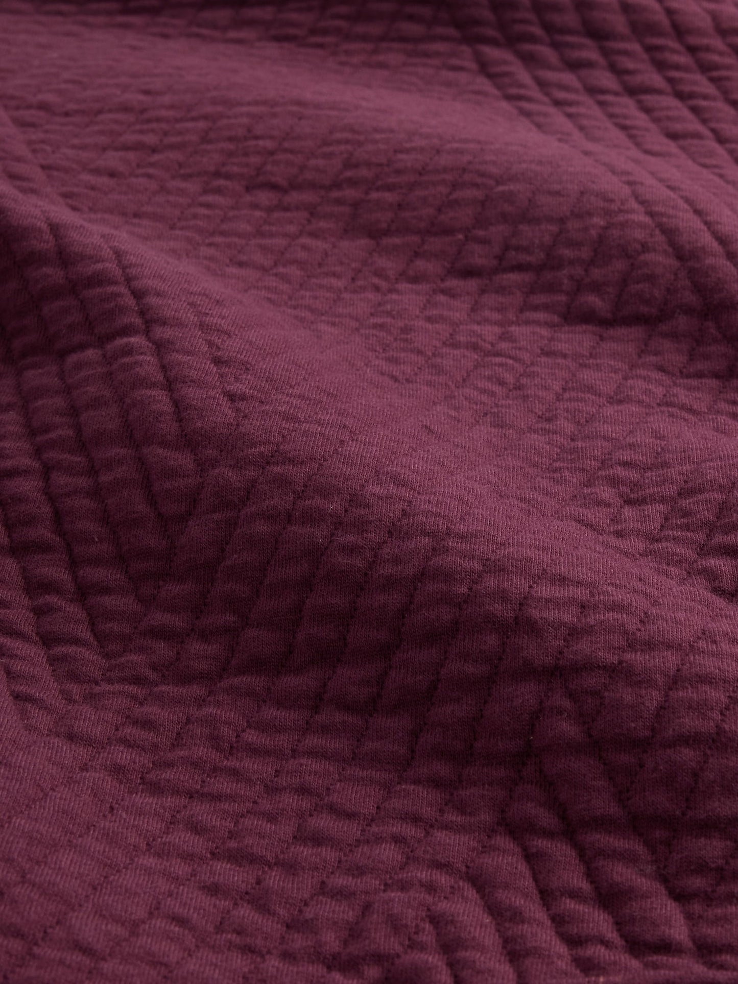 Bordo Gapfit Quilted Jacquard Pullover Spor Üst