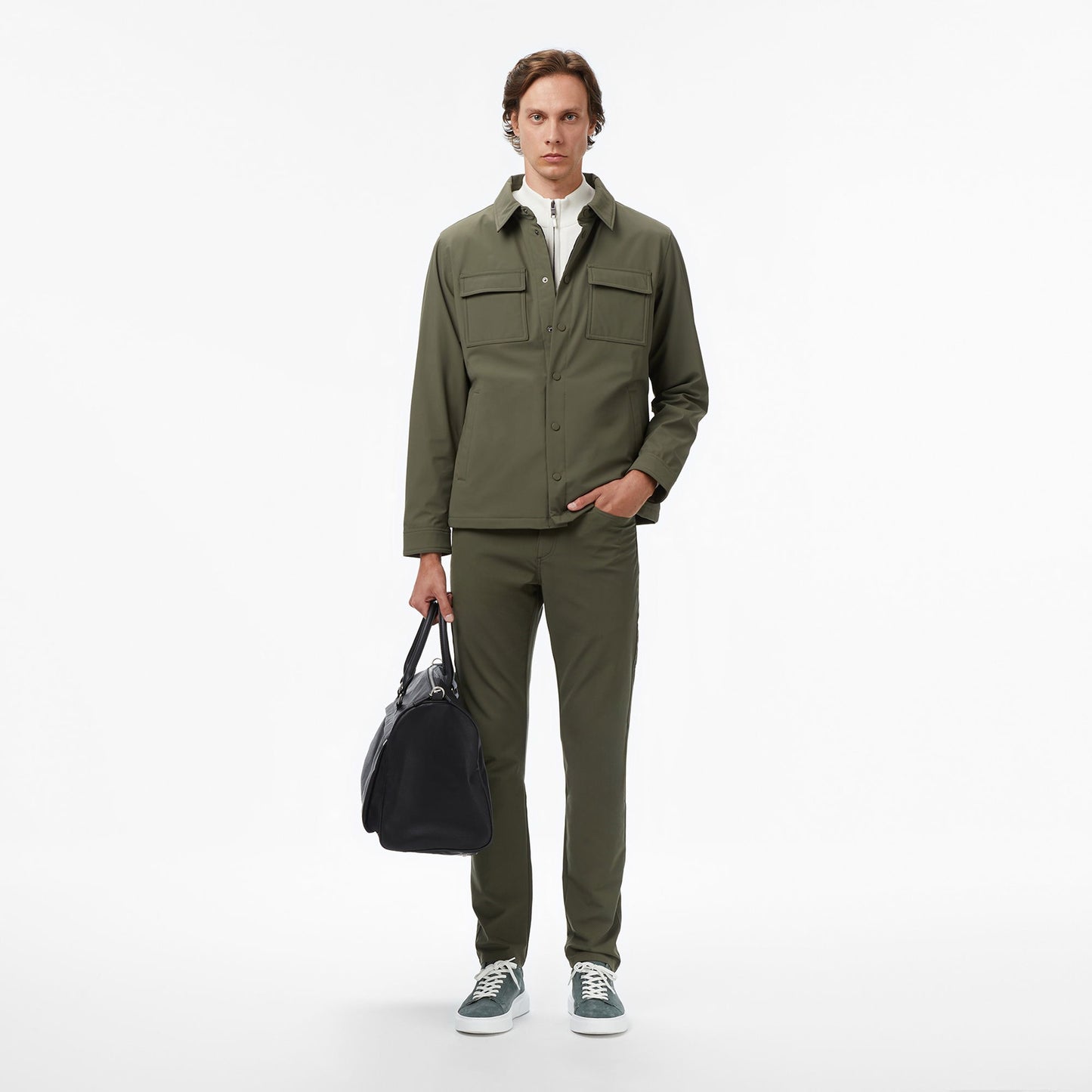 Nautica Erkek Yeşil Regular Fit Su Geçirmez Mont