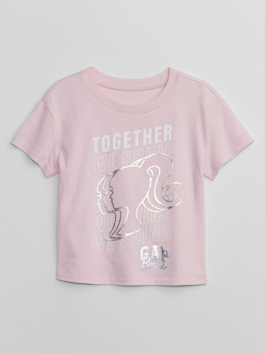 Açık Pembe Gap Barbie™ Logo T-shirt