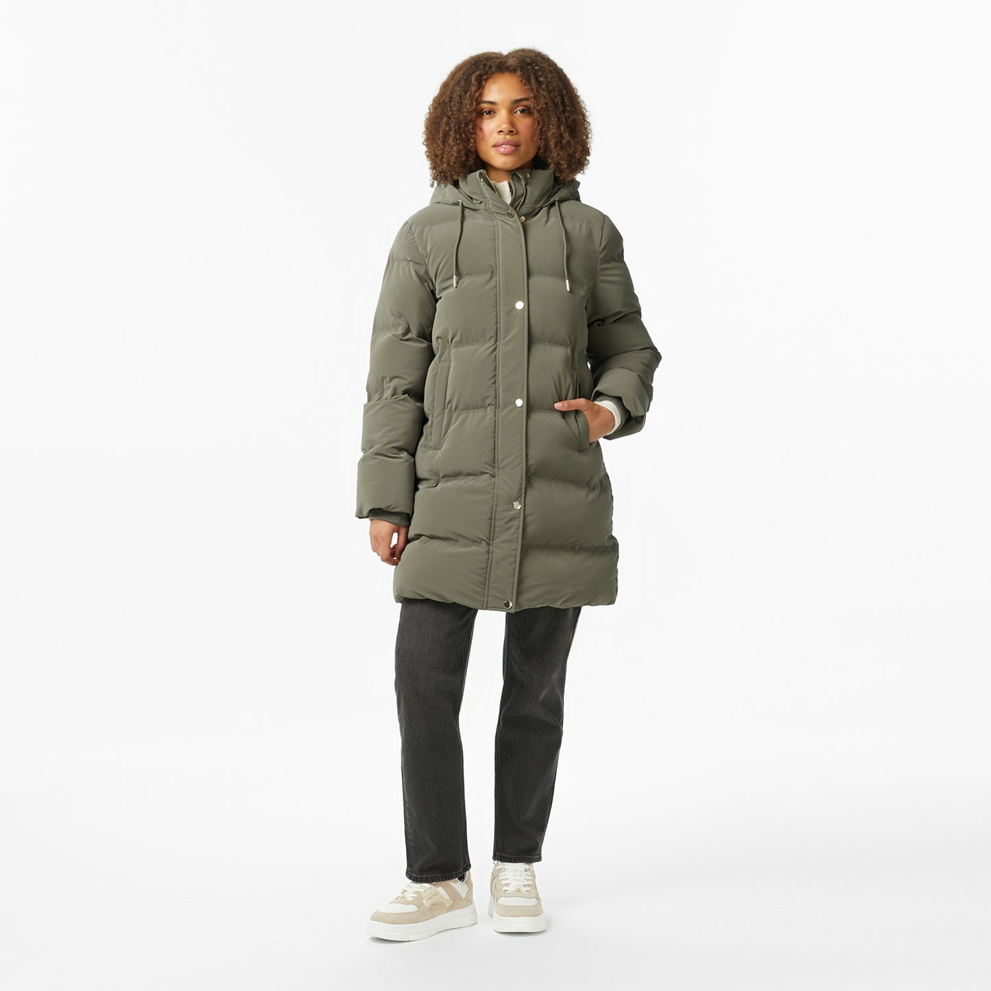 Nautica Kadın Yeşil Regular Fit Mont