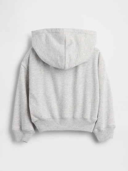 Gri Vintagesoft Terry Fransız Havlu Logo Fermuarlı Sweatshirt
