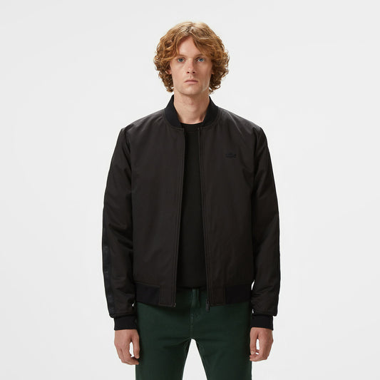 Lacoste Erkek Dik Yaka Siyah Bomber Ceket