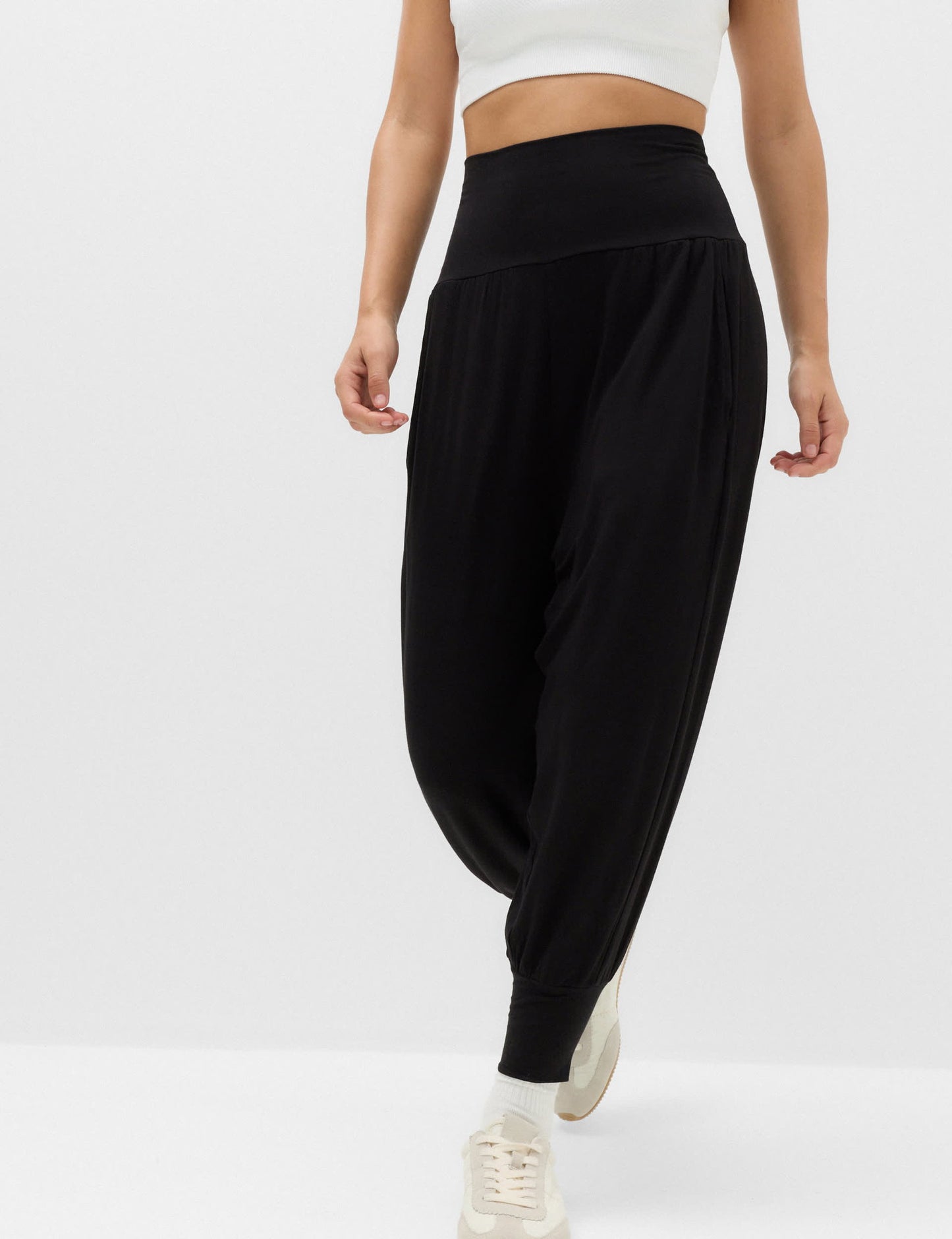 Tapered Fit Yüksek Belli Yoga Pantolonu