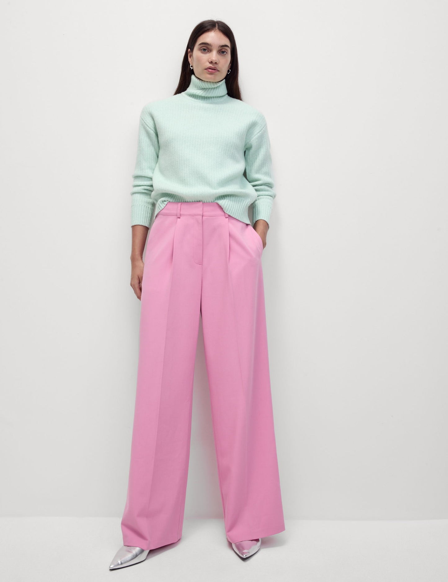 Wide Leg Dokuma Pantolon