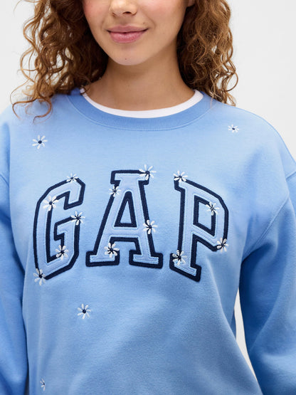 Açık Mavi Gap Logo Sweatshirt