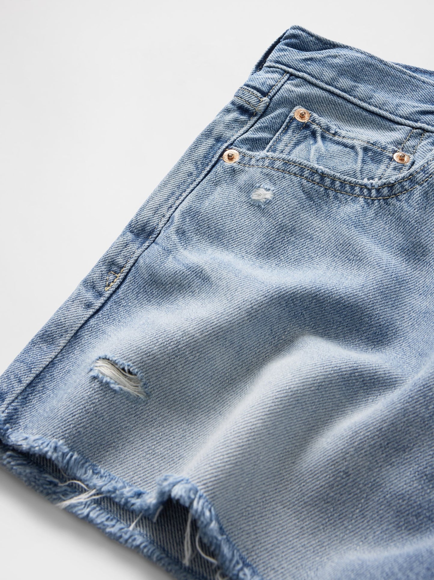 Açık Mavi 4 Mid Rise Ultrasoft Relaxed Şort