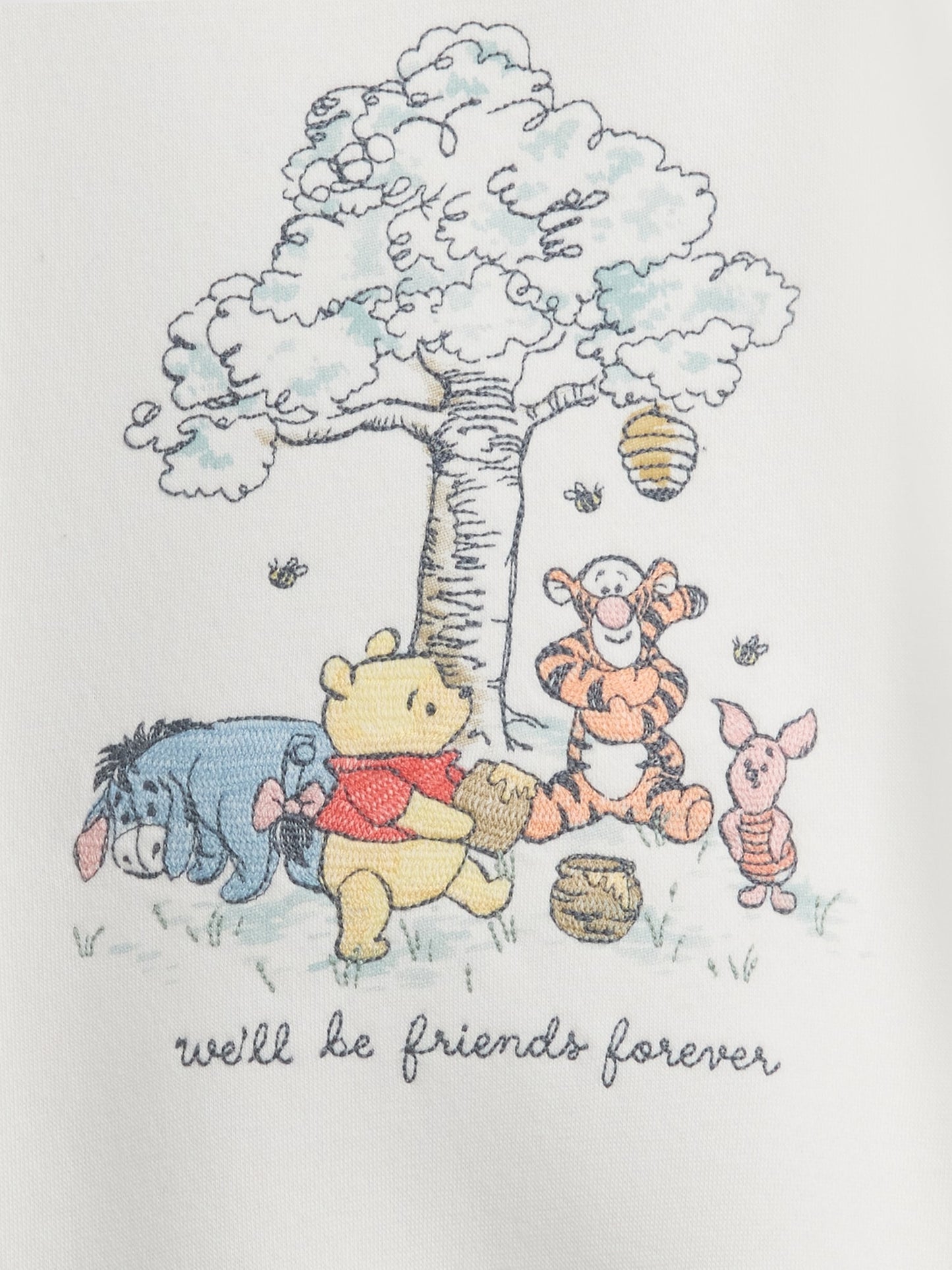 Beyaz Winnie The Pooh Vintagesoft Shorty Tulum