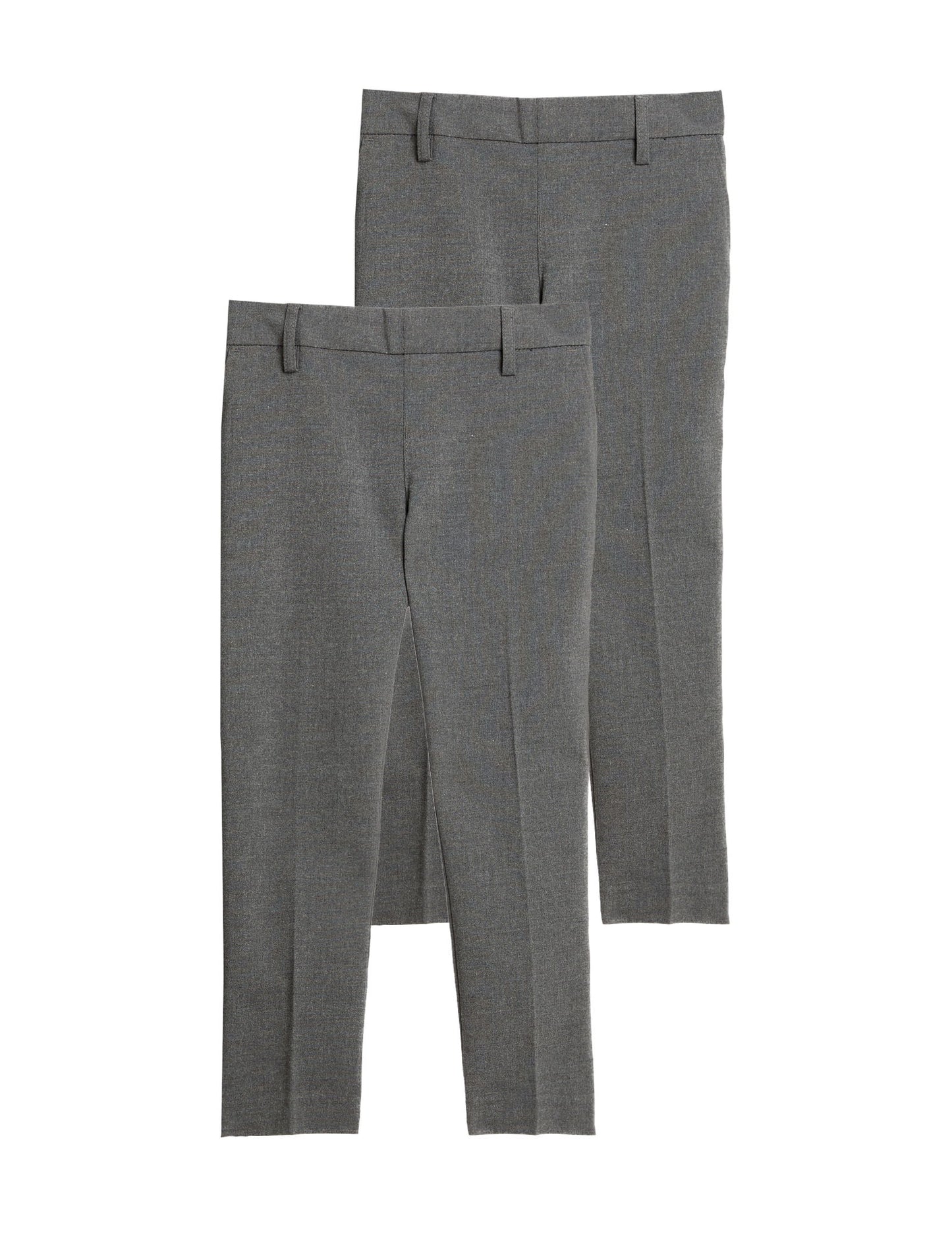 2'li Erkek Çocuk Slim Fit Esnek Okul Pantolonu (2-18 Yaş)