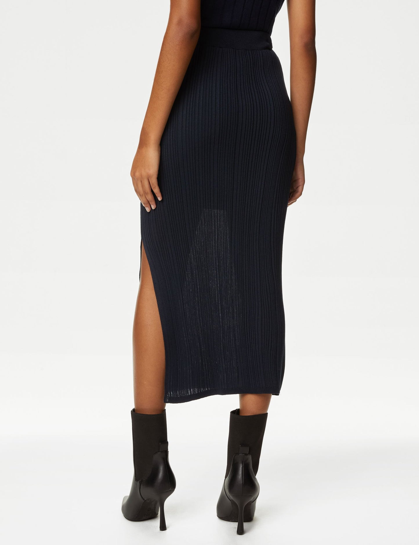 Fitilli Regular Fit Midi Etek