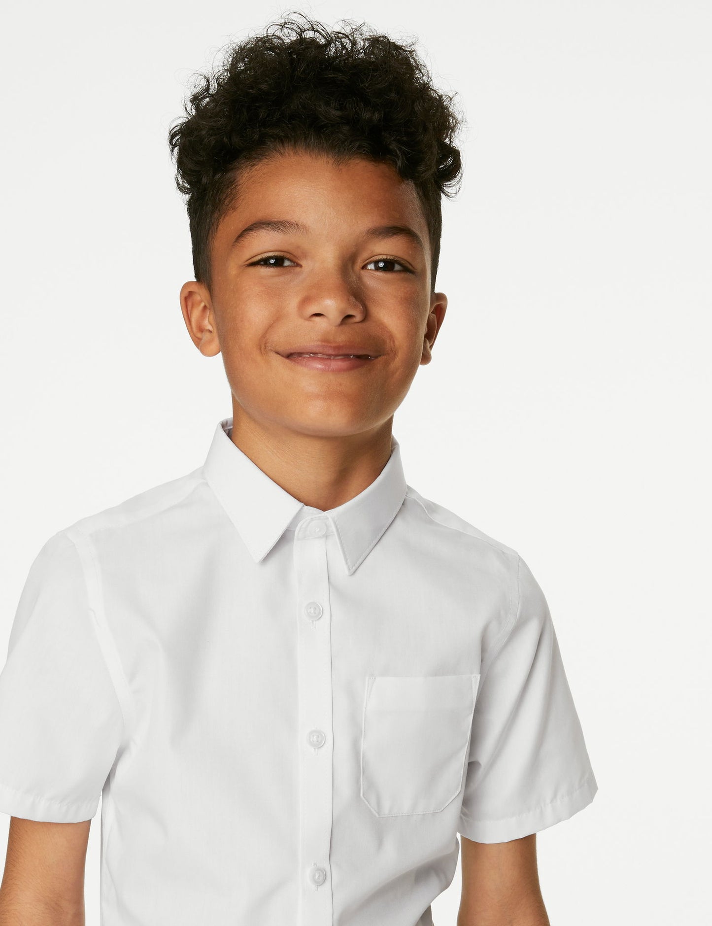 2'li Slim Fit Kısa Kollu Gömlek (2-18 Yaş)