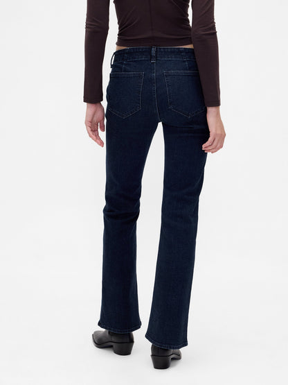 Koyu Mavi Low Rise Long & Lean Jean Pantolon