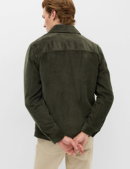 Saf Pamuk Kadife Overshirt Gömlek