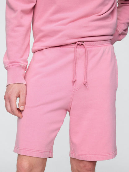 Pembe Heavyweight Fransız Havlu Kumaş Şort