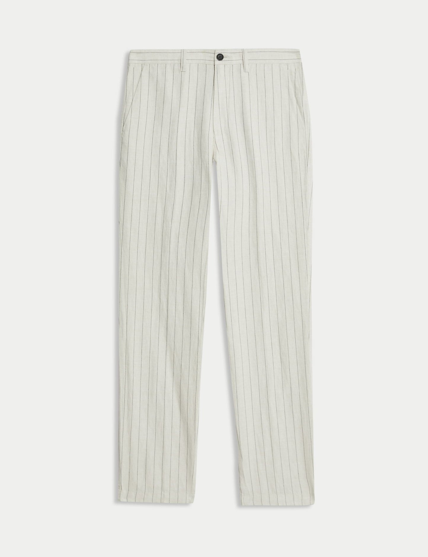 Regular Fit Keten Karışımlı Chino