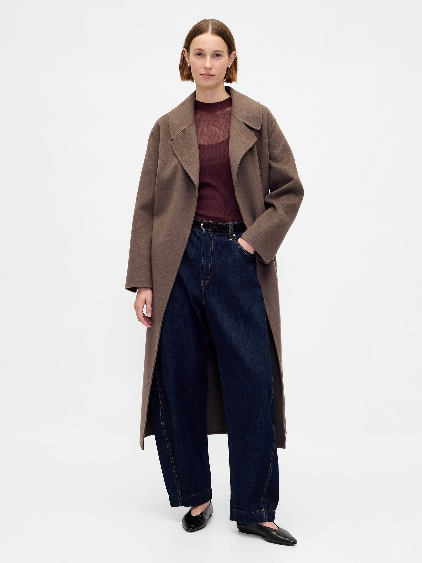 Bordo High-neck Sheer Kazak