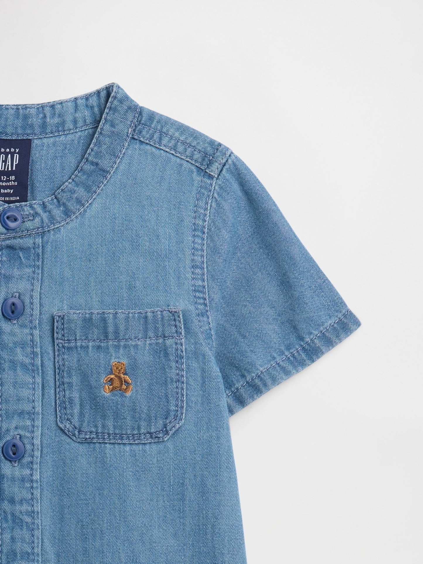 Açık Mavi Brannan Bear Denim Tulum