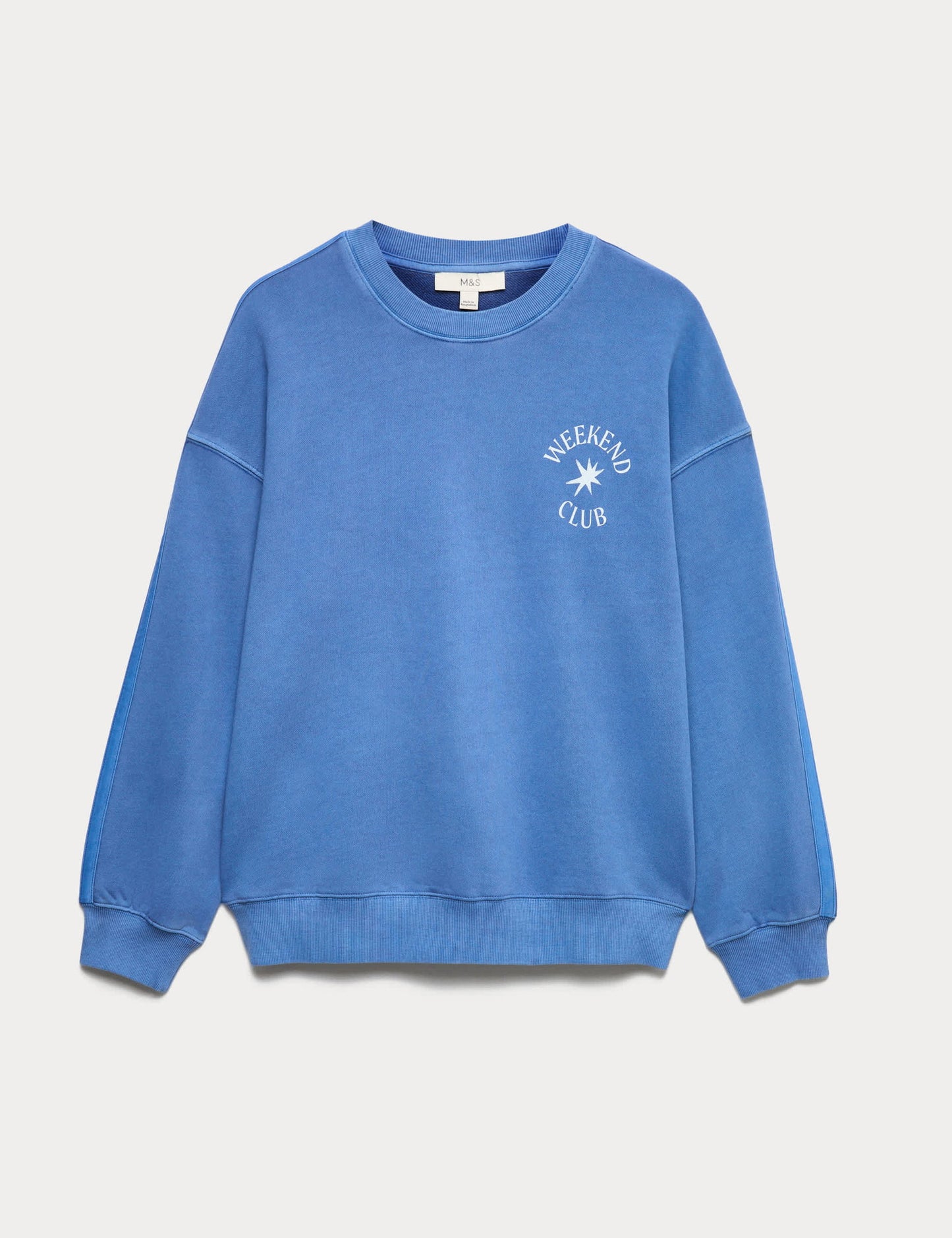 Saf Pamuklu Sweatshirt